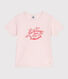 T-shirt a maniche corte in cotone con stampa bambina