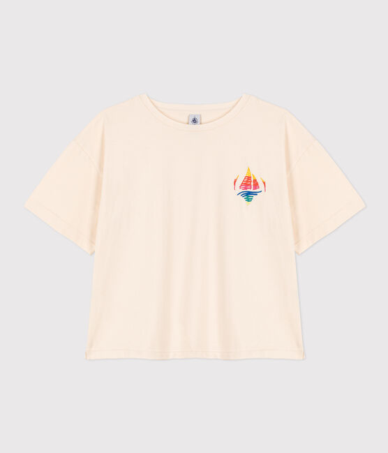 T-shirt LE BOXY in cotone Donna ecru AVALANCHE