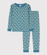 Pigiama bambina in cotone aderente
