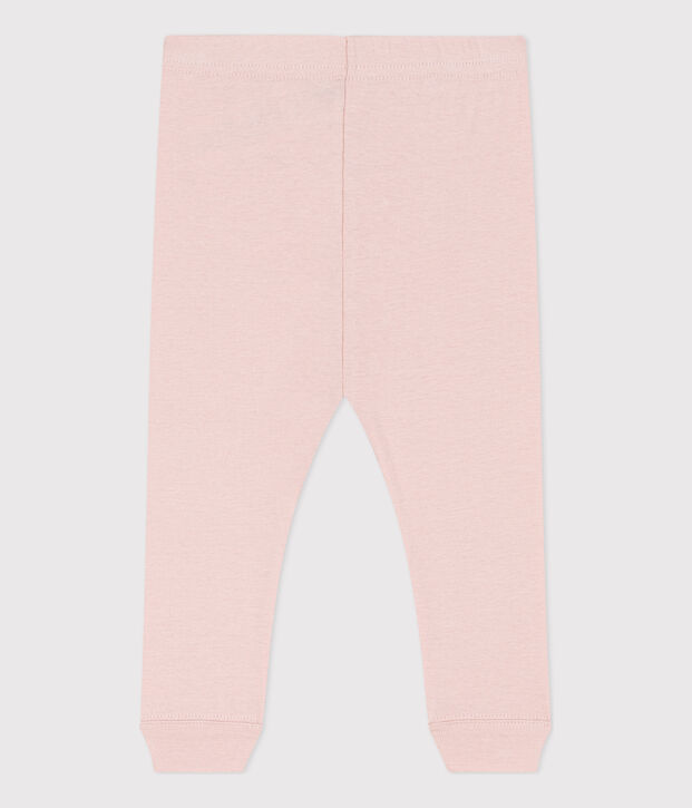 Leggings in cotone per beb&egrave; rosa