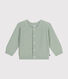 Cardigan in tricot di cotone bebè