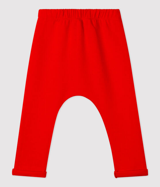 Pantaloni  per bebè in jersey spesso rosso PEPS