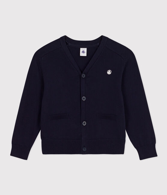 Cardigan in cotone bambino blu SMOKING