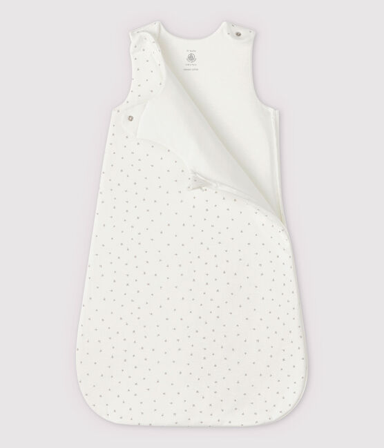 Sacco nanna bianco bebè in tubique di cotone biologico bianco MARSHMALLOW/bianco MULTICO