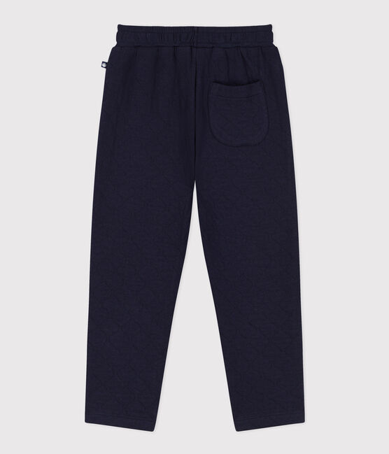 Pantaloni in tubique trapuntato bambino. blu SMOKING