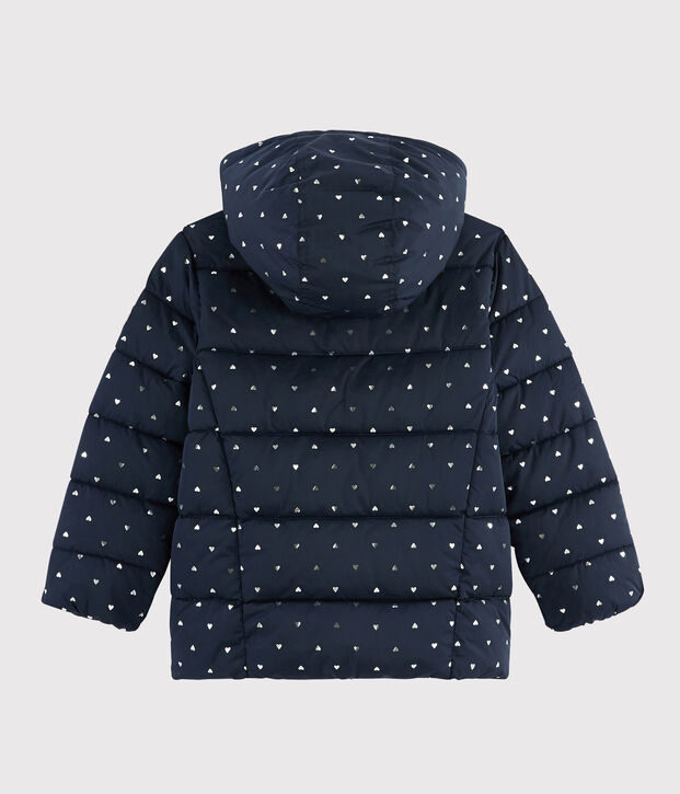 Piumino bambina blu/grigio