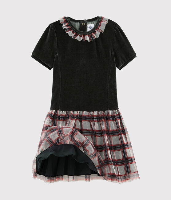 Abiti manica corta bambina nero NOIR/bianco MULTICO