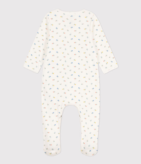 Bodyjama fiori in cotone bianco MARSHMALLOW/bianco MULTICO