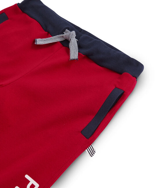Pantalone da tuta in costina bambino rosso TERKUIT CN