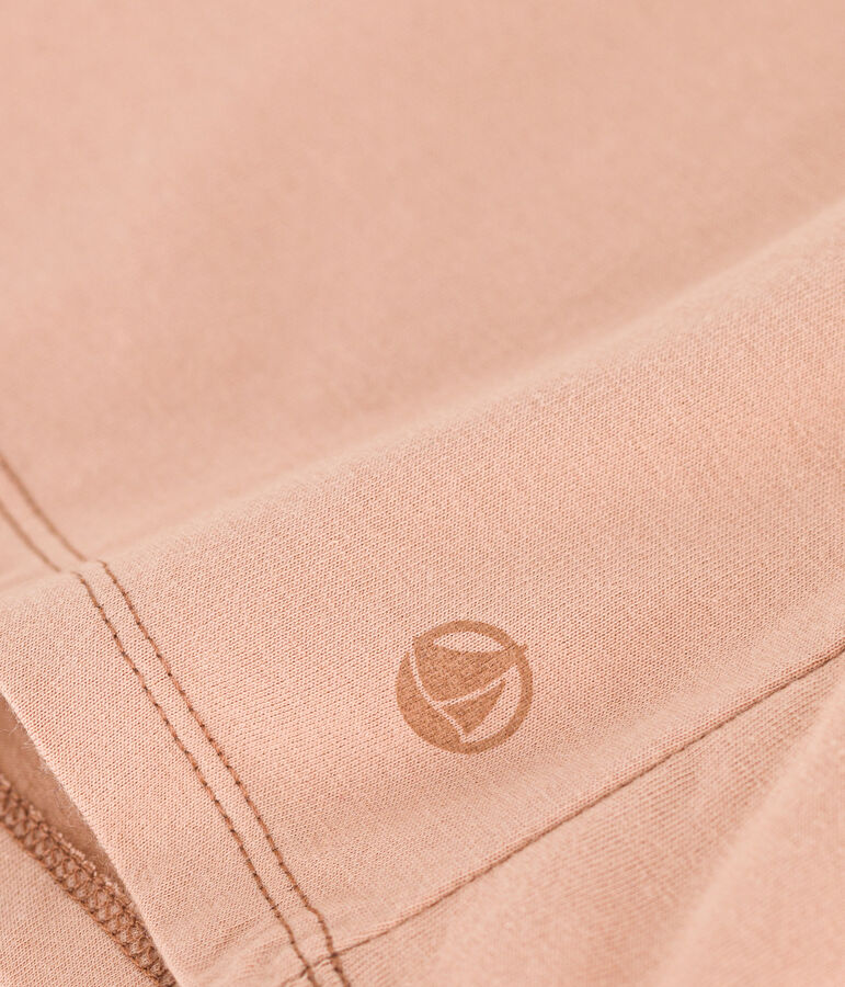 T-shirt LE DROIT girocollo in cotone Donna beige VINTAGE