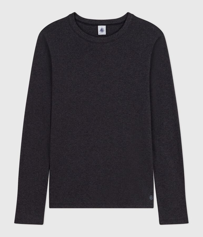 T-shirt L'Iconique a maniche lunghe in cotone donna grigio