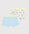 Confezione da 2 boxer fantasia gatti bambino in cotone biologico variante 1