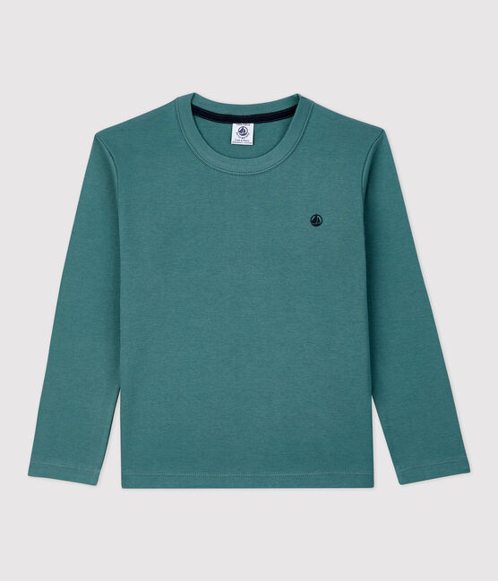 T-shirt in cotone biologico bambina / bambino verde BRUT