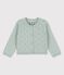 Cardigan bebè in raffinato tricot verde HERBIER
