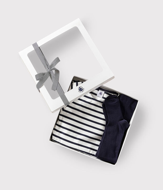 Confezione regalo abito e calzamaglia bambina multicolore