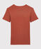 T-shirt punto coccotte ICONICA in cotone bio Donna marrone OMBRIE