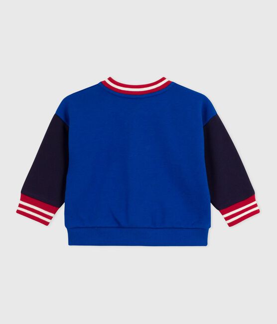 Teddy in cotone bicolore neonato blu OLYMPIC/ SOIR