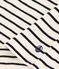T-shirt REGULAR girocollo in cotone rigato donna bianco AVALANCHE/blu SMOKING
