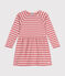 Abito a maniche lunghe in cotone spesso bambina rosa ROSEWOOD/ AVALANCHE
