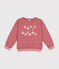 Maglia in tessuto felpato bambina/bambino rosa ROSEWOOD