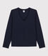 T-shirt La Regular scollo a V in cotone Donna