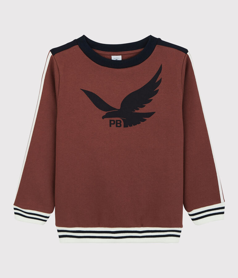 Felpa in molleton bambino arancione