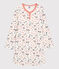 Camicia da notte bambina fantasia Parigi in cotone biologico bianco MARSHMALLOW/bianco MULTICO