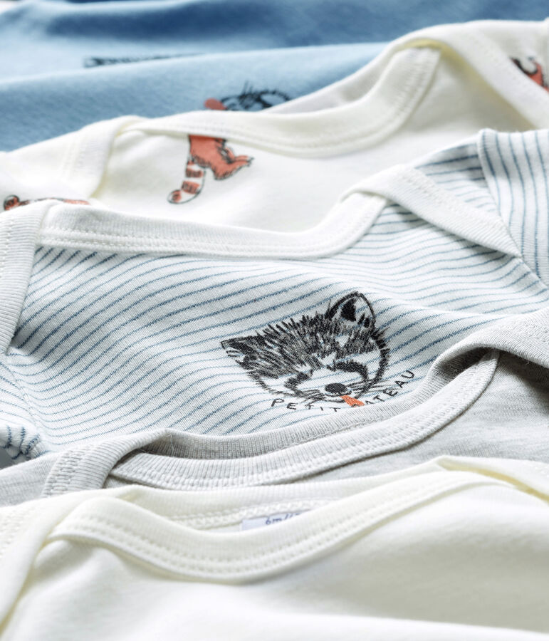 Confezione da 5 body a manica lunga beb&egrave; maschietto variante 1