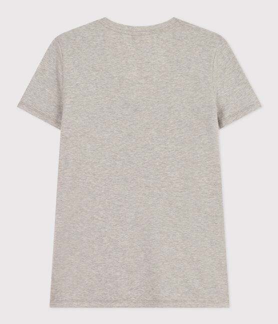 T-shirt LE DROIT scollo a V in cotone Donna grigio CHATON CHINE