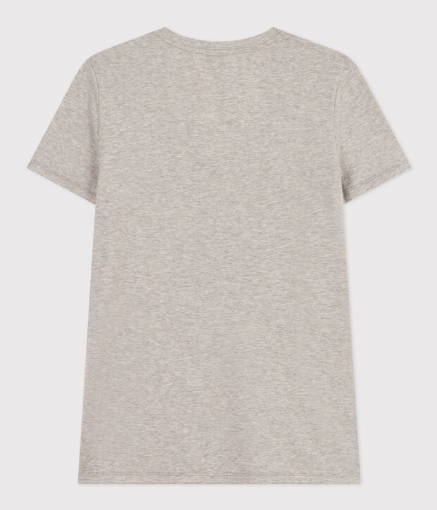 T-shirt LE DROIT scollo a V in cotone Donna grigio
