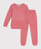 Pigiama in spugna bouclette spazzolata bambino rosa ROSEWOOD