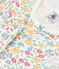 Pigiama corto a fiori in cotone bambina  bianco MARSHMALLOW/bianco MULTICO