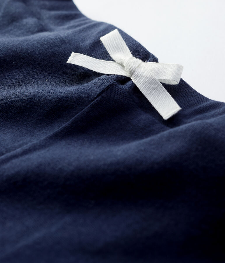 Shorts in cotone bambina blu