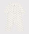 Bodyjama senza piedi in cotone neonato bianco MARSHMALLOW/ HERBIER