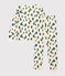 Pigiama chalet donna in cotone bianco AVALANCHE/ MULTICO