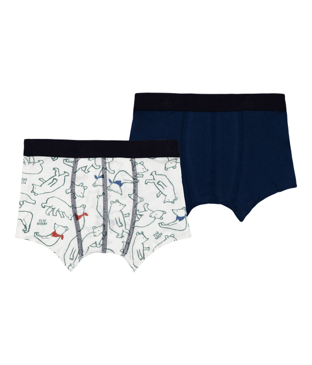 Lot de 2 boxers en coton multicolore