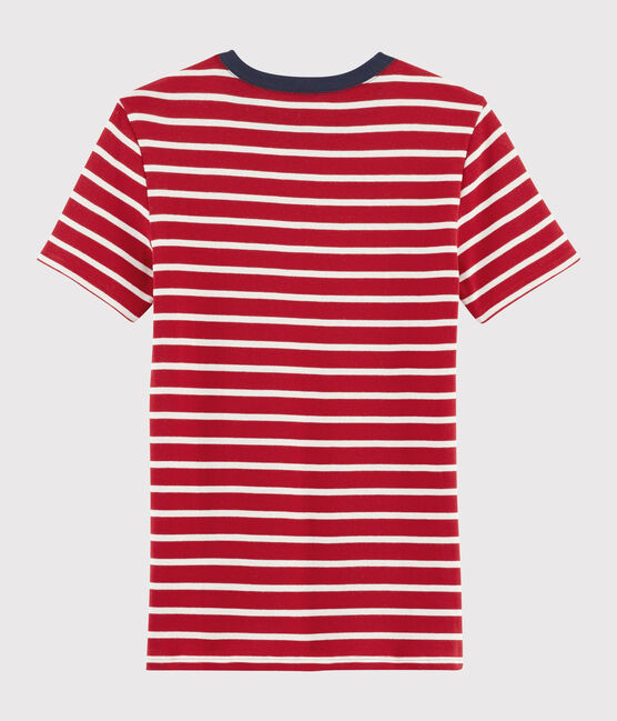 T-shirt iconica scollo rotondo Donna rosso TERKUIT/bianco MARSHMALLOW