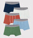 Confezione da 5 boxer in cotone bambino 