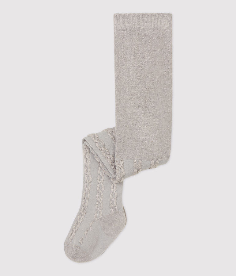 Collant in lana beb&egrave; femmina beige MONTELIMAR CHINE