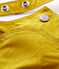 Salopette corta bambino in twill verde BAMBOO