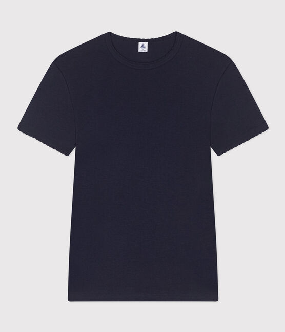 T-shirt L'ICONIQUE cocotte in cotone Donna blu SMOKING