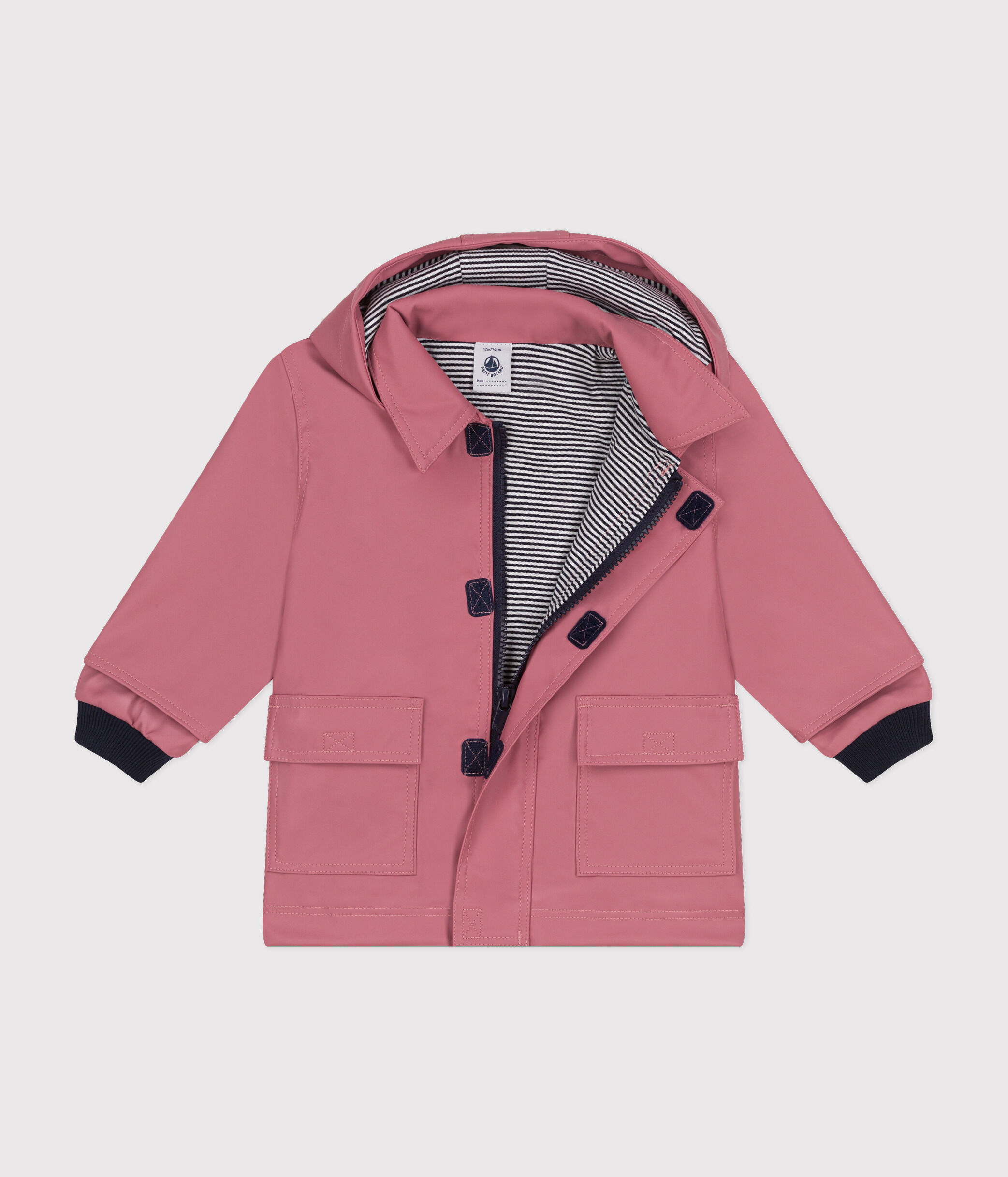Impermebile iconico neonato ROSEWOOD Petit Bateau - Main Image
