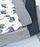Confezione da 3 boxer con lumachine per bambino in cotone variante 1