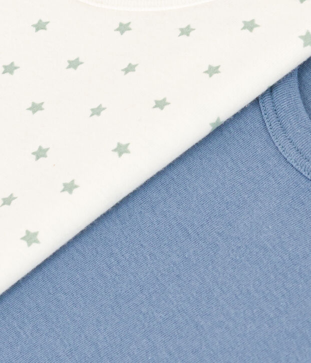 Confezione da 2 t-shirt bambino a maniche corte in cotone a stelle multicolore