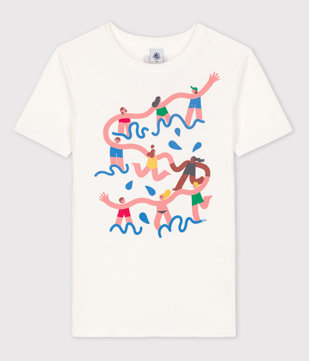 T-shirt L'ICONIQUE Water Family x Petit Bateau bianco