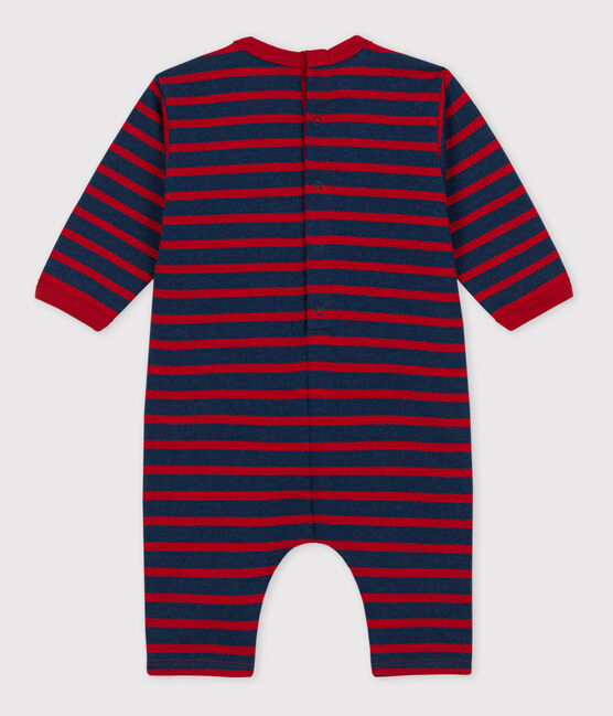 Tutina bebè in jersey spesso a righe stile marinière LITTORAL CHINE/ STOP