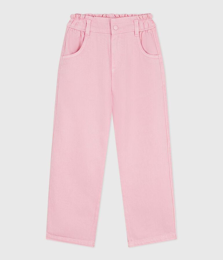 Pantaloni in cotone bambino rosa
