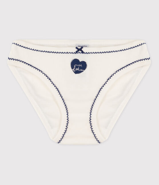 La mutandina in cotone per bambina bianco MARSHMALLOW