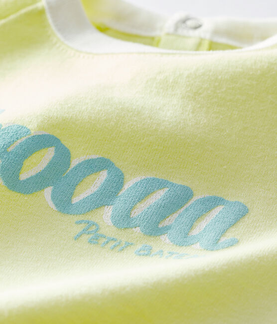 T-shirt maniche corte bebè maschio giallo SUNNY