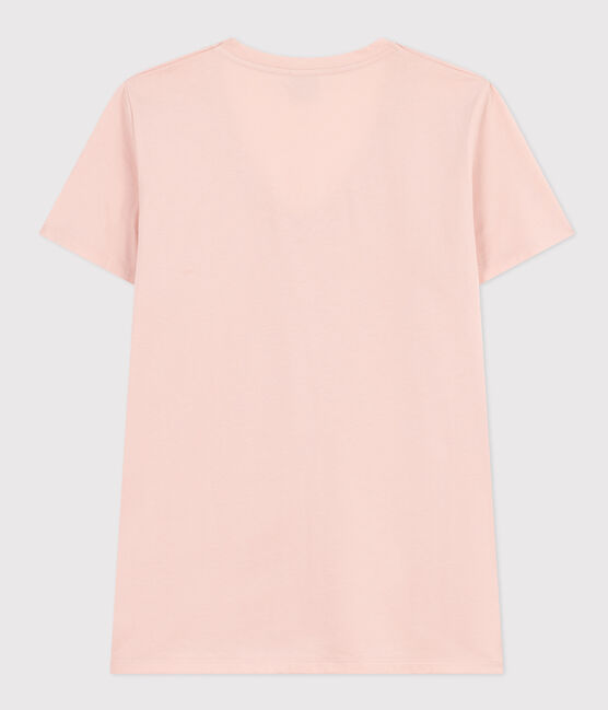 T-shirt LE DROIT scollo a V in cotone Donna rosa SALINE